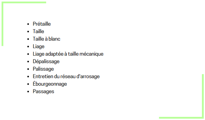 Nos prestations